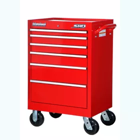 Super Heavy Duty Series 27" 6 Drawer Tool Cabinet (Red)
