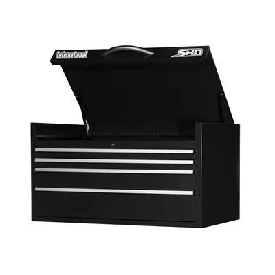 4 Drawer Heavy Duty Roller Bearing Top Chest (Black)