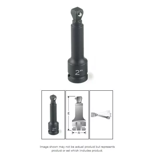 1/4" Drive x 4" Wobble Extension w/Friction Ball