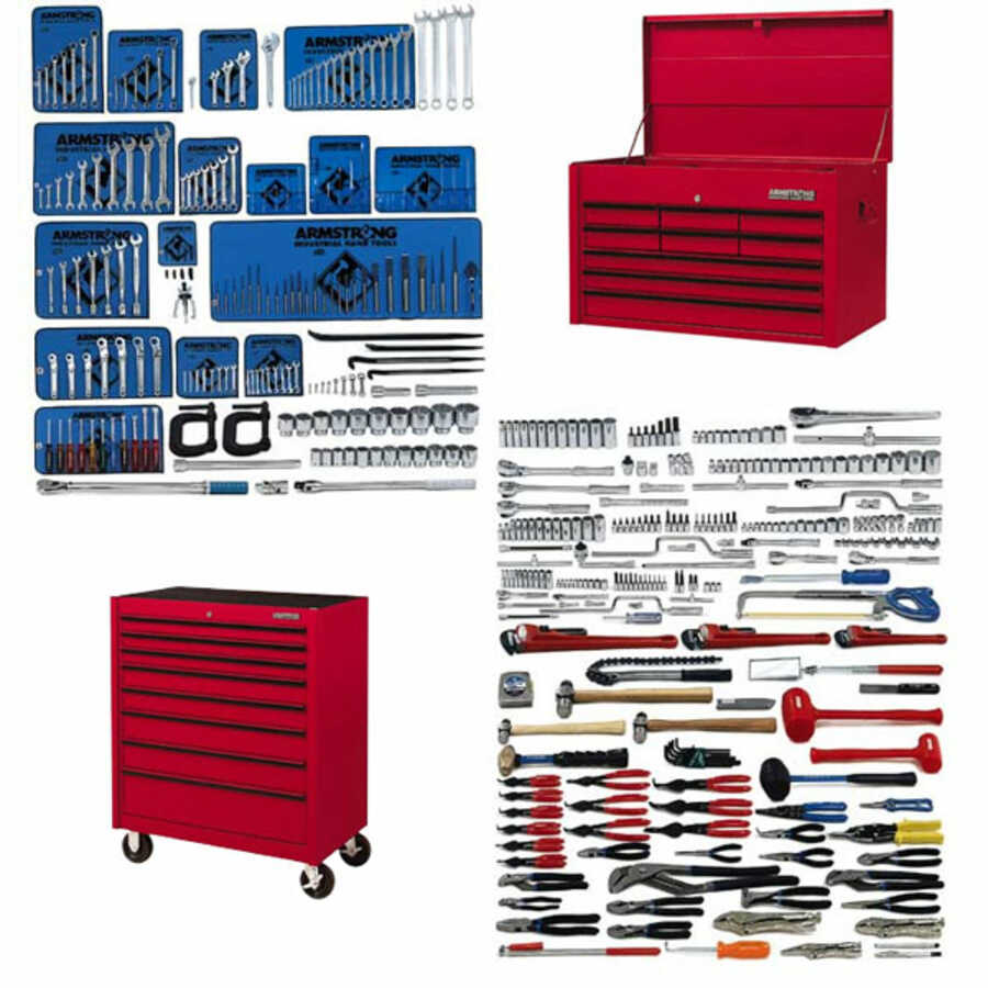 Master Tool Set With Industrial Series Tool Box 453 Pc Armstrong