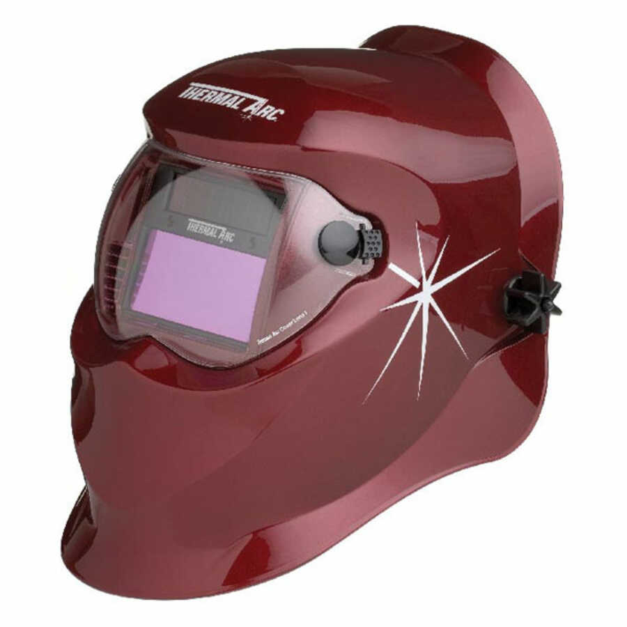 Auto-Darkening Welding Helmet 9-13 Shade Claret