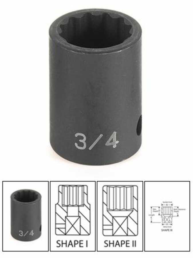 1/2 Drive x 29mm Standard â€“ 12 Point Impact Socket Grey Pneumatic
