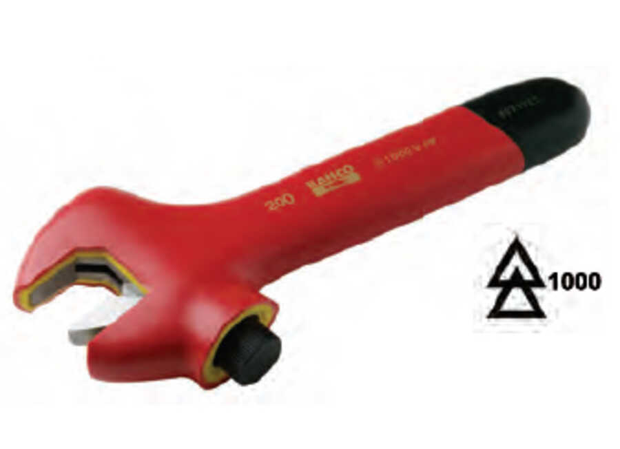 Bahco | 8071VLT | Bahco 8071VLT 1000V Insulated Adjustable Wrench 8"