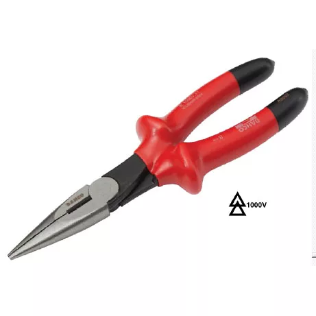 1000V Insulated Heavy Duty Long Nose Pliers 7 1/2"