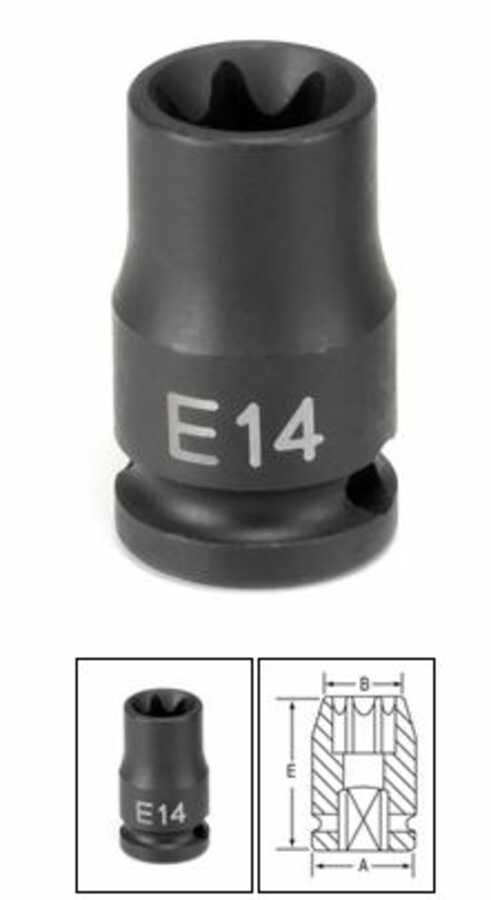 3/8 Inch E7 External Star Impact Socket