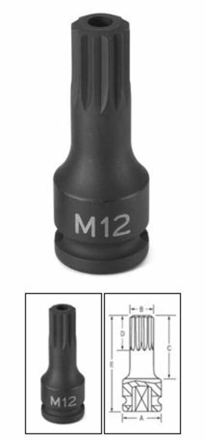 3/8 Inch M12 Tamper Proof Triple Square Driver