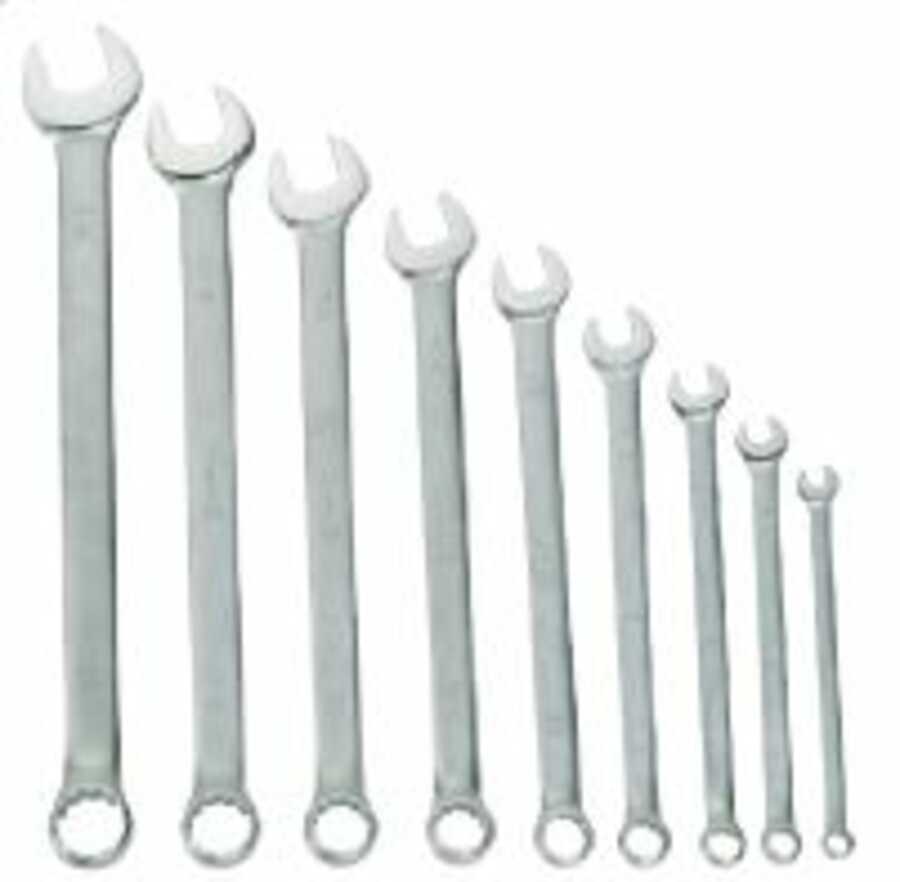 9 Piece Combination Wrench Set, 12 Point, SAE, in Vinyl Pouch (1