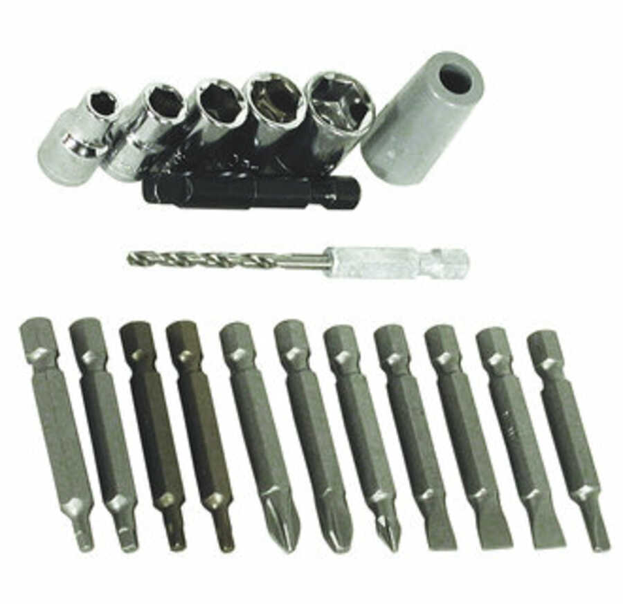 19 Piece Assorted Power Bit Set