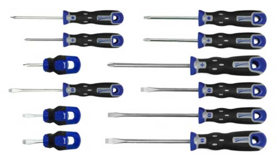 Color Coded 7 PK Professional Screwdriver Set Phillips & Flat Blade #52190 