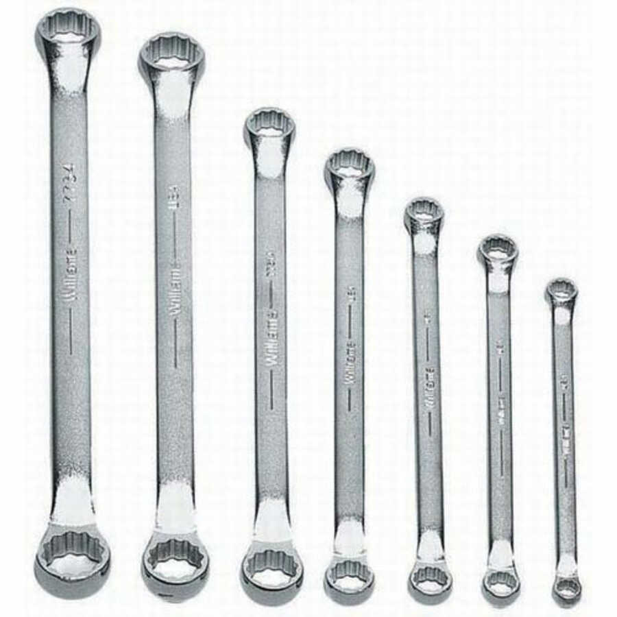 7 pc SAE Double Head 10° Offset Box End Wrench Set
