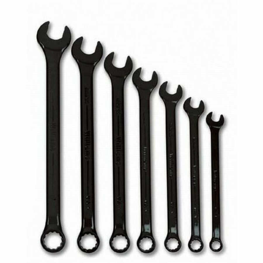 7 pc SAE SuperCombo Wrench Set - Black Industrial Finish
