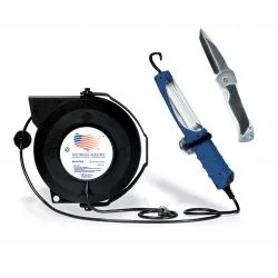Heavy Duty Reel Work Light w/Knife