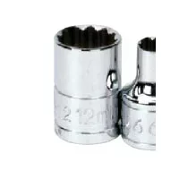 Williams 3/8 Drive Shallow Impact Sockets - 12 Point, Metric, Black Finish (Single)