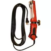 16/3 15' SJT Red 13 Watt Angle Flourescent w/ Outlet & Magnet