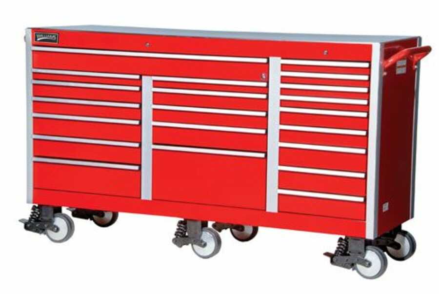 73" Super Heavy Duty Roll Cabinet, Red