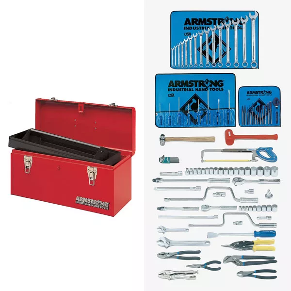 3/8 and 1/2 Inch Drive Basic Master Tool Set w Hand Box 96