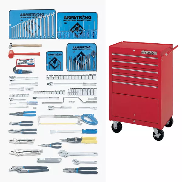 1/4, 3/8 & 1/2 Inch Drive Metric Basic Hand Tool Set 138 Pc w St