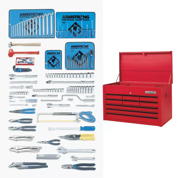1/4, 3/8 & 1/2 Inch Drive Metric Basic Hand Tool Set 138 Pc w In