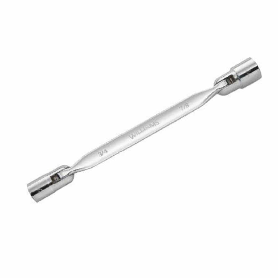 5/8 x-11/16" 12-Point SAE Semi Deep Double Flex-Head Combination