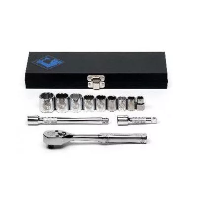 12 Piece 3/8" Drive 12 Point Socket Set