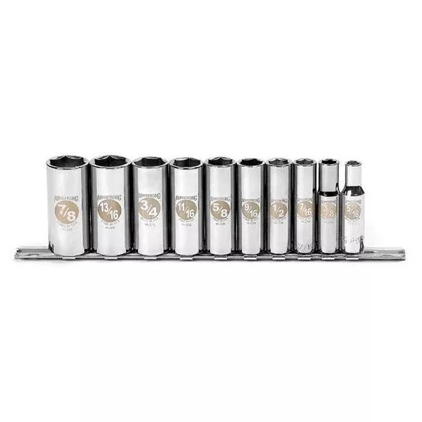 10 Piece 3/8" Drive 6 Point Socket Set