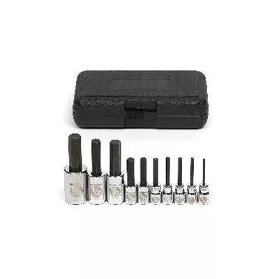 10 Piece 3/8" Drive Hex Driver Socket Set