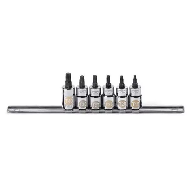 6 Piece 3/8" Drive Torx Driver Socket Set