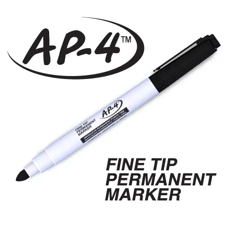 AP-4 Fine Tip Permanent Marker (Black) (image for) AP-4 Fine Tip Permanent Marker (Black)