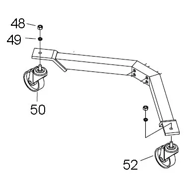 (image for) Caster Set for 1794A Transmission Jack