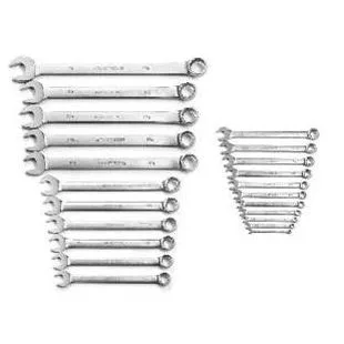 22 Piece 12 Point Satin Finish Long Combination Wrench Set