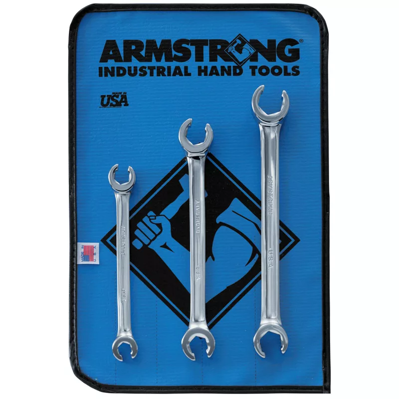 Full Polish 6 Pt Double Head Flare Nut Wrench Set Full Polish 6 Pt Double Head Flare Nut Wrench Set
