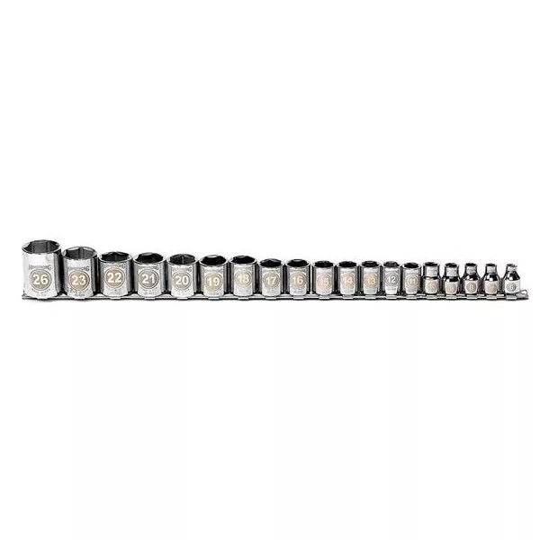 19 Piece 3/8" Drive 6 Point Metric Socket Set