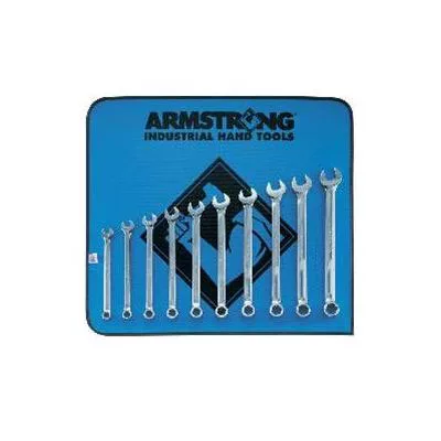 10 Piece 6 Point Metric Full Polish Long Combination Wrench Set