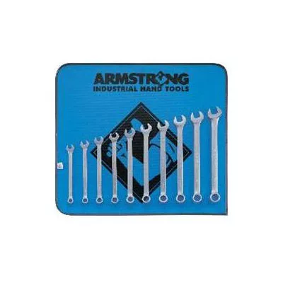 10 Piece 12 Point Metric Satin Finish Long Combination Wrench Se