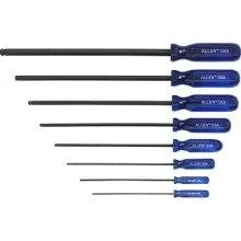 Allen 8 Piece Ball Plus Metric Screwdriver Handle Ball End