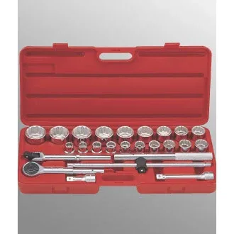 (image for) 25 Pc 3/4" Drive SAE Hand Socket Set (12 Pt)
