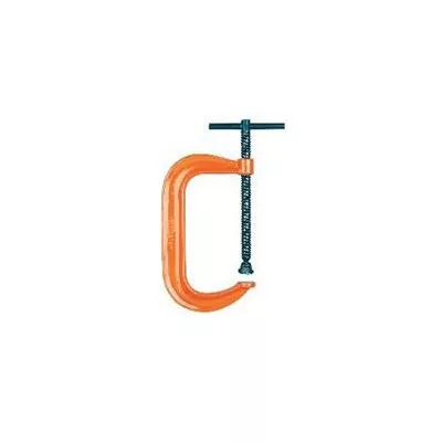 Safety Orange Deep Throat Pattern C-Clamp with High Visibility F