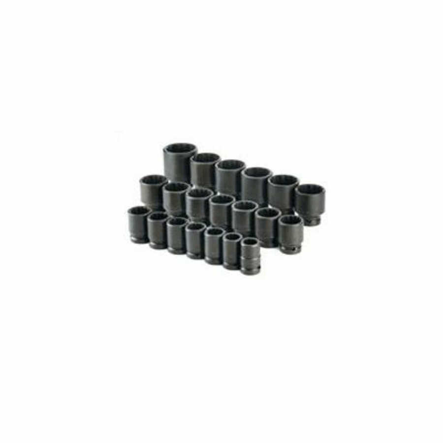 20 Piece 3/4" Drive 12 Point Standard Fractional Thin Wall Impac