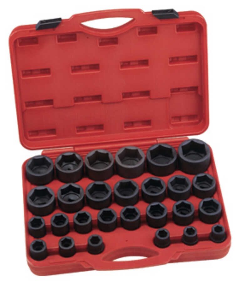 27 Pc 3/4" Drive Metric Impact Socket Set