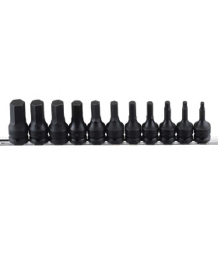 11 Pc 1/2" Drive Metric Hex Head Driver Set