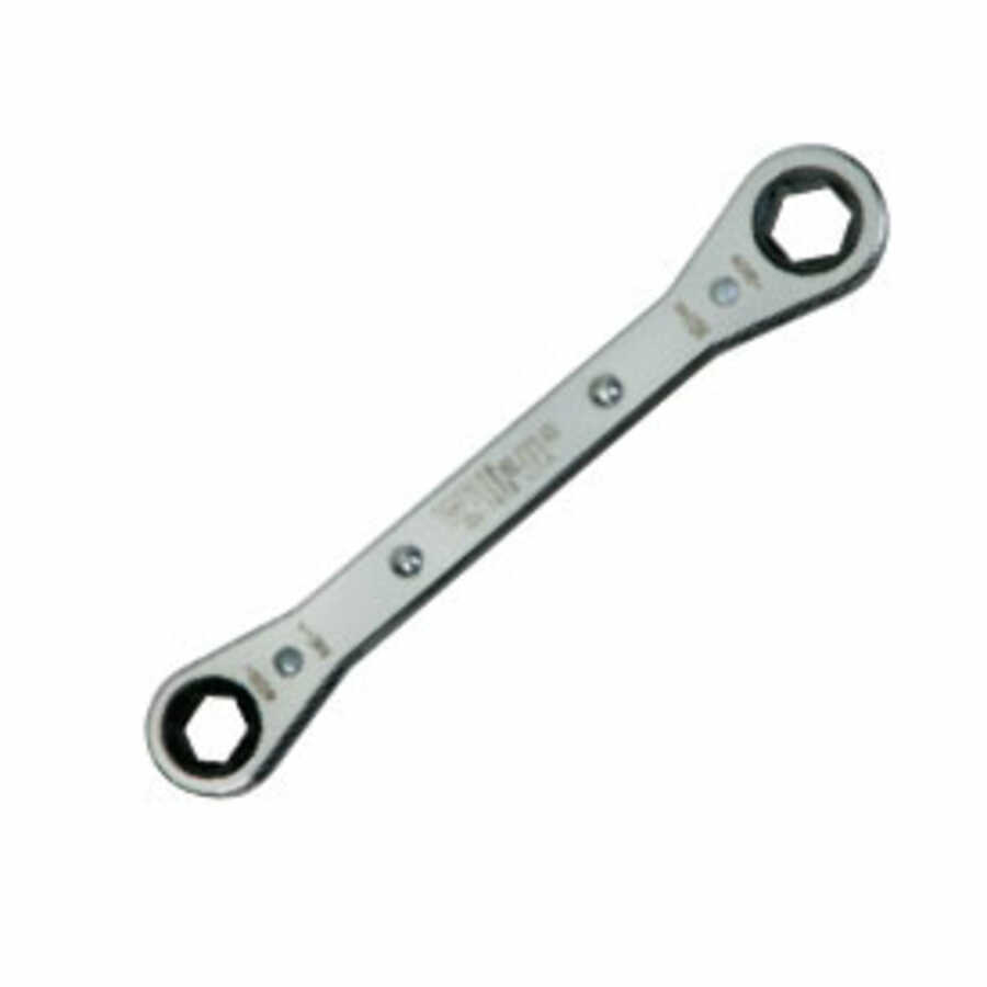 12 Pt Fractional SAE Flat Ratcheting Box Wrench 13/16 x 15/16 In