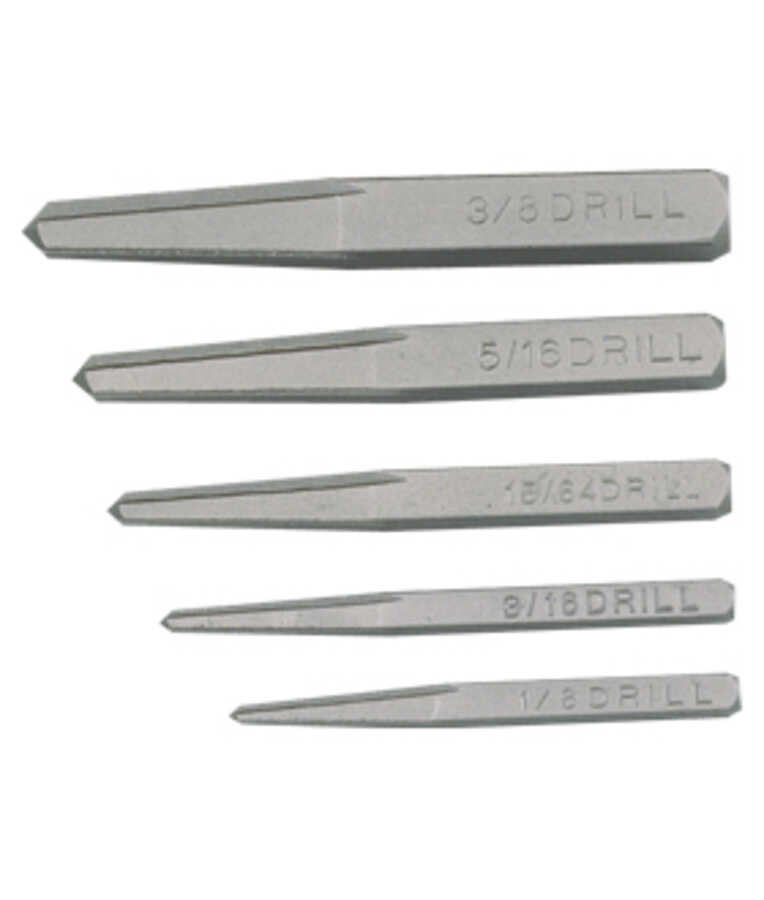 5 Pc Taper Bit Extractor Set
