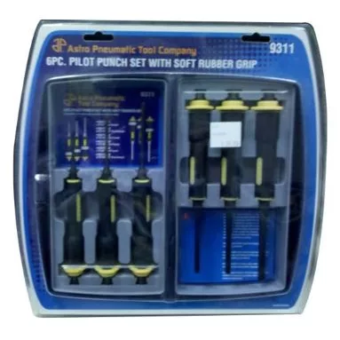 6 Piece Pilot Punch Set With Soft Rubber Grip