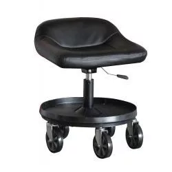 Pneumatic Adjustable Monster Creeper Seat w 5 Inch Casters