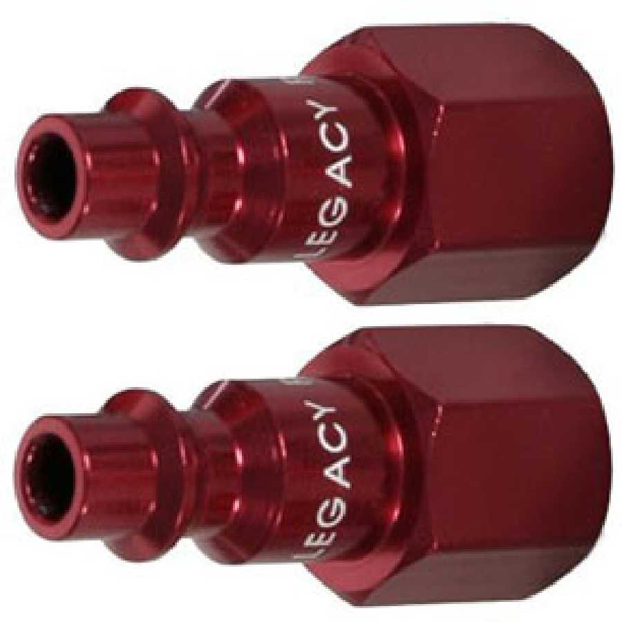ColorConnex Type D Industrial 1/4 In Body Plug Red 1/4 In Female