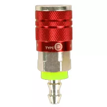 ColorConnex Coupler Type D Industrial 1/4 Inch Body 3/8 Inch Pus ColorConnex Coupler Type D Industrial 1/4 Inch Body 3/8 Inch Pus