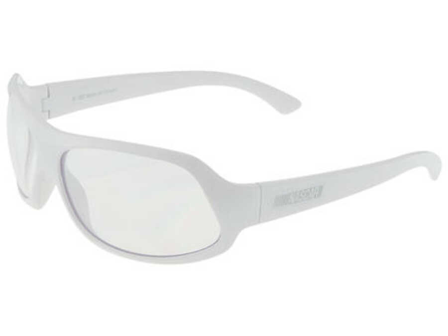 NASCAR XX White Frame Clear Lens