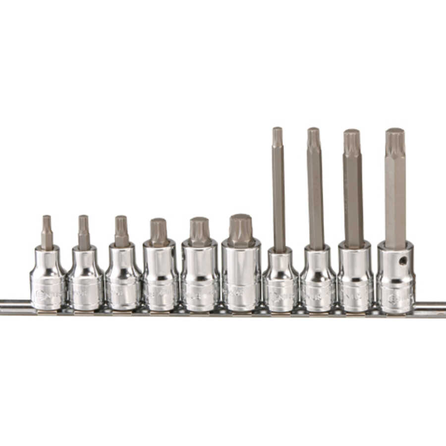 1/2" Drive Triple Square Bit Socket Set 10 Pc