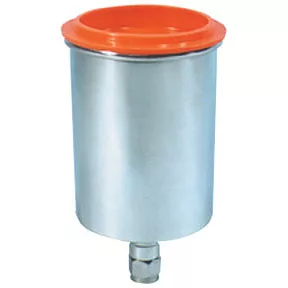Aluminum Gravity Feed Cup - .6 Liter Capacity Aluminum Gravity Feed Cup - .6 Liter Capacity