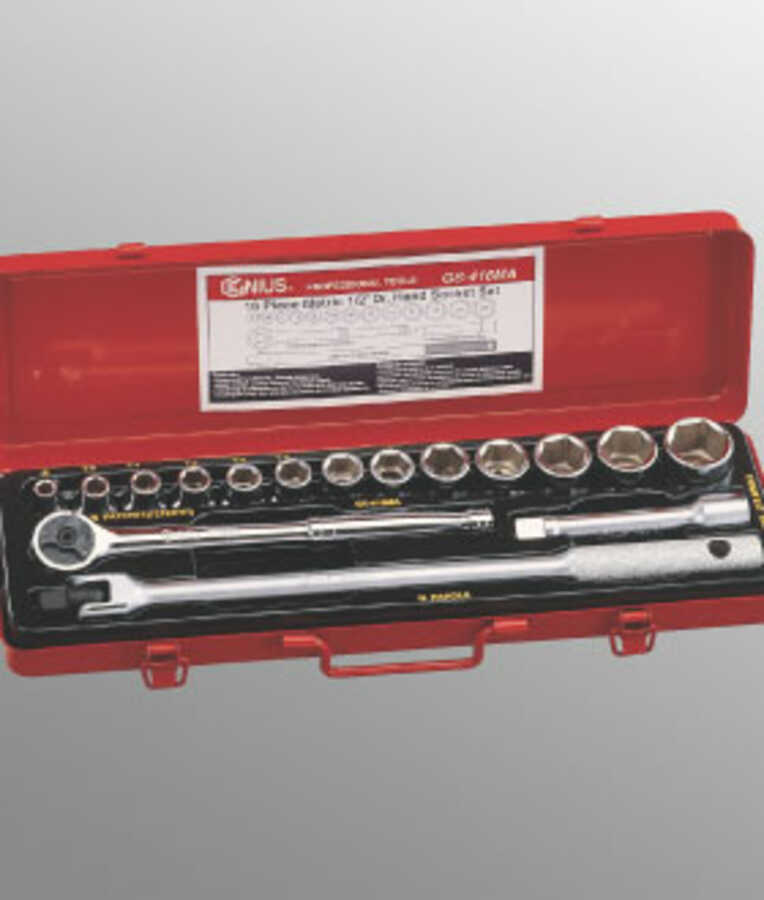 16PC 1/2" Dr. Metric Hand Socket Set